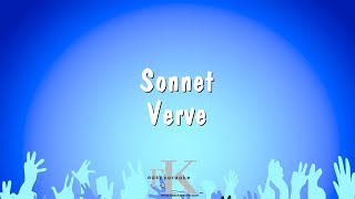 Sonnet  Verve Karaoke Version [upl. by Huxley]