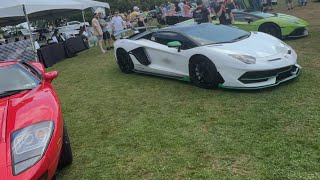 CARS amp COFFEE EXITS LAMBORGHINI amp CYBERTRUCK AT THE SAME CAR SHOW [upl. by Eedissac]