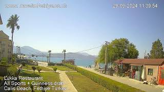 Live from Calis Beach Fethiye Turkey  Fethiye webcam [upl. by Airdnas]