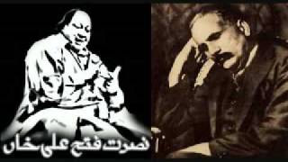 Nusrat fateh ali khan  Kabhi Ay Haqeeqat e Muntazir allama iqbal poetry [upl. by Yltnerb136]