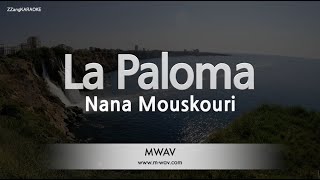 Nana MouskouriLa Paloma Karaoke Version [upl. by Eelaras]