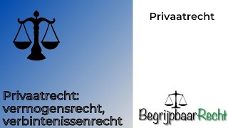 Privaatrecht vermogensrecht verbintenissenrecht [upl. by Alyaj]