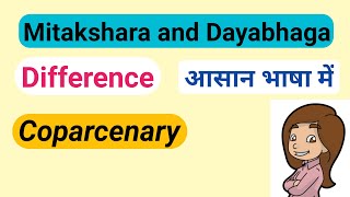 Dayabhaga and Mitakshara in Hindu law  Coparcenary in Hindu Law [upl. by Brodeur]