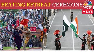 LIVE Beating Retreat Ceremony  Wagah Border Live  Independence Day 2023  Attari Border Live [upl. by Nnitsuj]