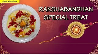 Rakshabandhan special dessert  mango dessert recipes  kids recipe  non flame cooking  no fire [upl. by Hakkeber]