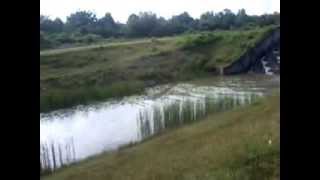 Fishways Fish Ladder along Irrigation CanelMae Moh Lampang Thailand [upl. by Leavitt]