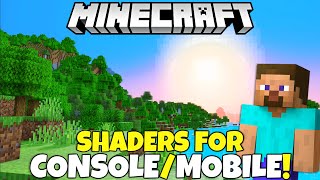 Mojang Released SHADERS For Minecraft Consoles amp Mobile Minecraft Bedrock Shaders [upl. by Zita]