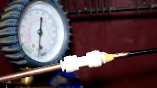 How to Make Quick Coupler for Flushing Refrigeration System [upl. by Nnylyak993]