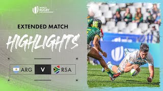 Argentina SHOCK  Argentina v South Africa  World Rugby U20 Championship 2024 Extended Highlights [upl. by Naahsar]