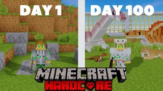 Can I Survive 100 Days In Hardcore Minecraft With Dinosaurs [upl. by Marlon]