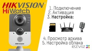 Настройка IPкамеры Hikvision  HiWatch с картой памяти и WiFi [upl. by Mitchel]