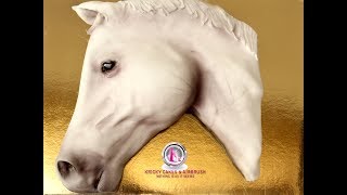 Kricky Cakes Decoration Realistic Horse cake with airbrush 1080p [upl. by Winne]