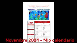 Novembre sul calendario di Piero Masia [upl. by Annahavas877]