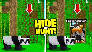 making an quotinvisiblequot Jungle Base in Minecraft Hide or Hunt [upl. by Llahsram12]