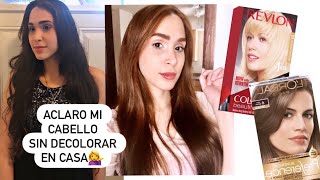 Combino 2 tintes diferentes Aclarado Hermoso💁‍♀️SIN DECOLORAR Fácil y Rápido😜REVLON amp L’Oréal [upl. by Sirromed]