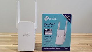 Mesh WiFi Extender  TPLink AC1200 RE315 Unboxing Setup amp Review [upl. by Llertnov9]