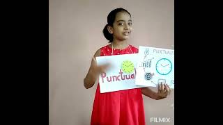 Poem recitation on punctuality [upl. by Nanfa]