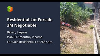 Residential Lot Forsale 3M Negotiable [upl. by Claiborn983]