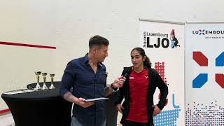 Interview with Mattea Saliba GU15 at Luxembourg Junior Open 2024 [upl. by Mathur399]