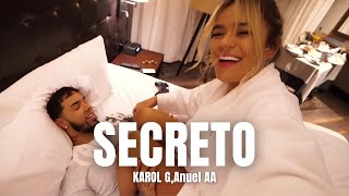 Anuel AA Karol G  Secreto LetraLyrics [upl. by Jacob]