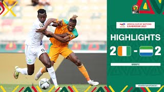 Côte dIvoire 🆚 Sierra Leone Highlights  TotalEnergiesAFCON2021  Group E [upl. by Douville]