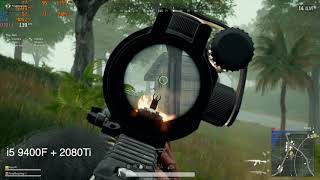 i5 9400FRTX2080Ti Vs i7 9700KGTX1080Ti Gaming PUBG [upl. by Maximilianus99]