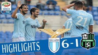 Lazio  Sassuolo  61  Highlights  Giornata 7 Serie A TIM 201718 [upl. by Chapel620]