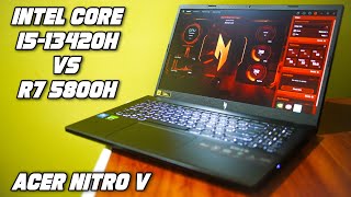 Acer Nitro V i513420H CPU Performance vs Ryzen 7 5800H vs 5600H vs i511400H⚡4K 10 bit 422 Test [upl. by Stempien726]