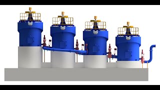 Video animation of a DELKOR BQR flotation cell with bypassready provision [upl. by Asante]