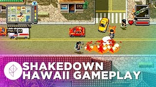 Shakedown Hawaii Gameplay  A 16Bit Grand Theft Auto [upl. by Nesyrb]