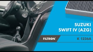 Jak wymienić filtr kabinowy – SUZUKI SWIFT IV AZG – The Mechanics by FILTRON [upl. by Haron]