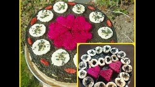 Crazy spirulina cauliflower mousse cake 10k celebration [upl. by Lebar]