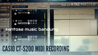 Casiotone CT S200 Merekam secara MIDI DAW [upl. by Beore]