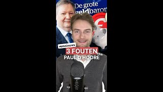 3 Fouten Van Paul DHoore In De Grote Geldbarometer VTM [upl. by Daukas261]