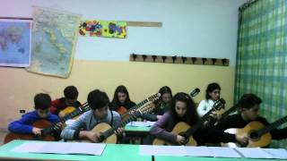 Lettera a Pinocchio My Students Guitar Ensemble [upl. by Thanh]