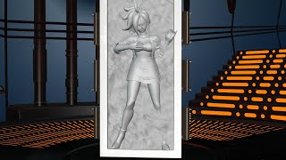 Androide n21 in carbonite part 2 asfr petrification animation mmd 固め mikumikudance [upl. by Huan]