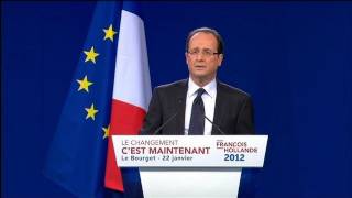 Le discours de François Hollande au Bourget [upl. by Qahsi]