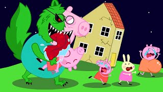 ZOMBIE APOCALYPSE Scary Zombie Visits Peppa Pig At House  Peppa Pig Funny Animation [upl. by Dever448]