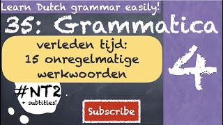 DE VERLEDEN TIJD DUTCH GRAMMAR NT2 learndutch grammatica nederlands staatsexamen inburgering [upl. by Adner553]