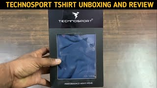 Technosport tshirt unboxing and review  technosport tshirt review  technosport Tshirts amazon [upl. by Yennep]