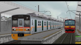 OpenBVE  KAI Commuter Loop Line Nambo  Depok  Toyo Rapid 1000 Series [upl. by Ojeitak]