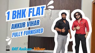 Dlf Ankur vihar 1 Bhk flat  ankur vihar flats  Fully furnished [upl. by Alage]