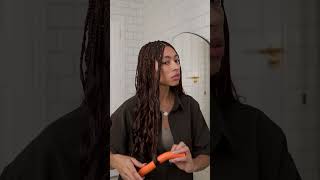 Curling Box Braids [upl. by Ilatfen]