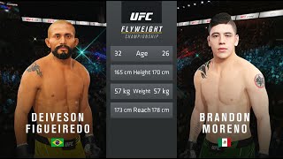 Deiveson Figueiredo vs Brandon Moreno 2 Full Fight [upl. by Nannahs533]