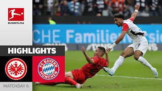 SGE Saves Draw In Injury Time  Eintracht Frankfurt  Bayern München 33  Highlights  MD 6 [upl. by Neirod991]