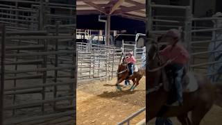 8 year old Astyn Mata and Kia winning 1st in Poles Cajun Little britches rodeo 11124 213 rodeo [upl. by Akinwahs51]