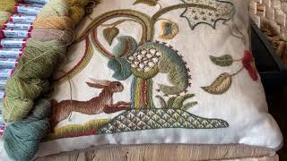 Phillipas Crewel Work Corner  Video 10  Running Hare Kit  Tulip Stitch [upl. by Libbey422]