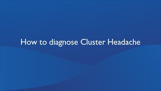 How to diagnose cluster headache [upl. by Astrid]