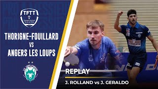 Jules ROLLAND vs Joao GERALDO  ThorignéFouillard TT  Les Loups dAngers  PRO A [upl. by Laehplar]