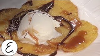 Pineapple Flambé with Vanilla Ice Cream  Emeril Lagasse [upl. by Dedrick]